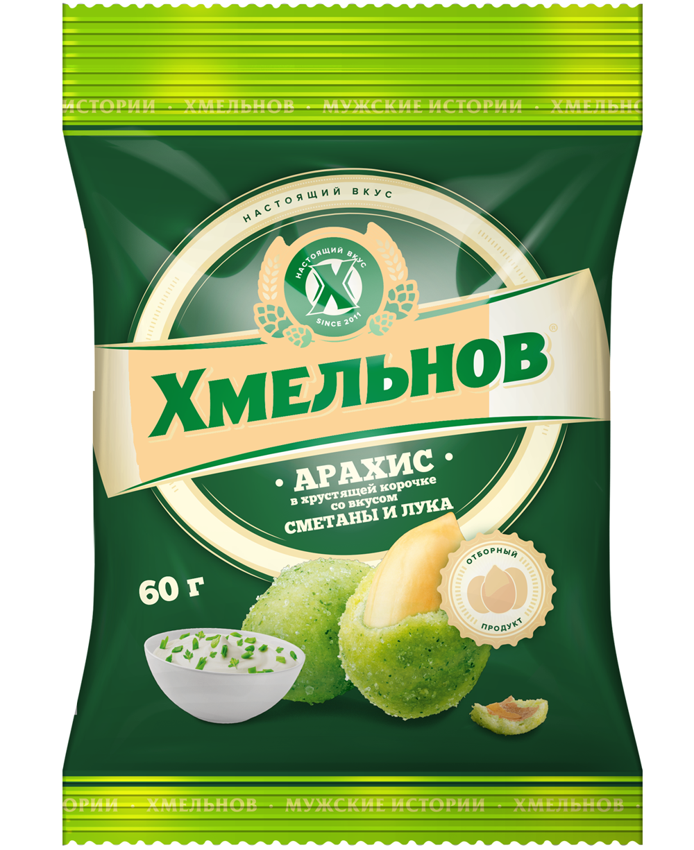 Арахис Хмельнов со вкусом сметаны и зелени